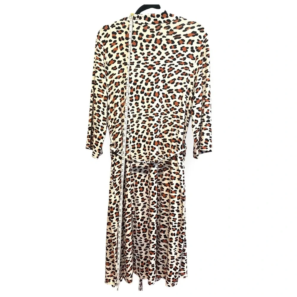 Milkmaid Goods Leopard Print Robe Sz Large - Picture 2 of 4
